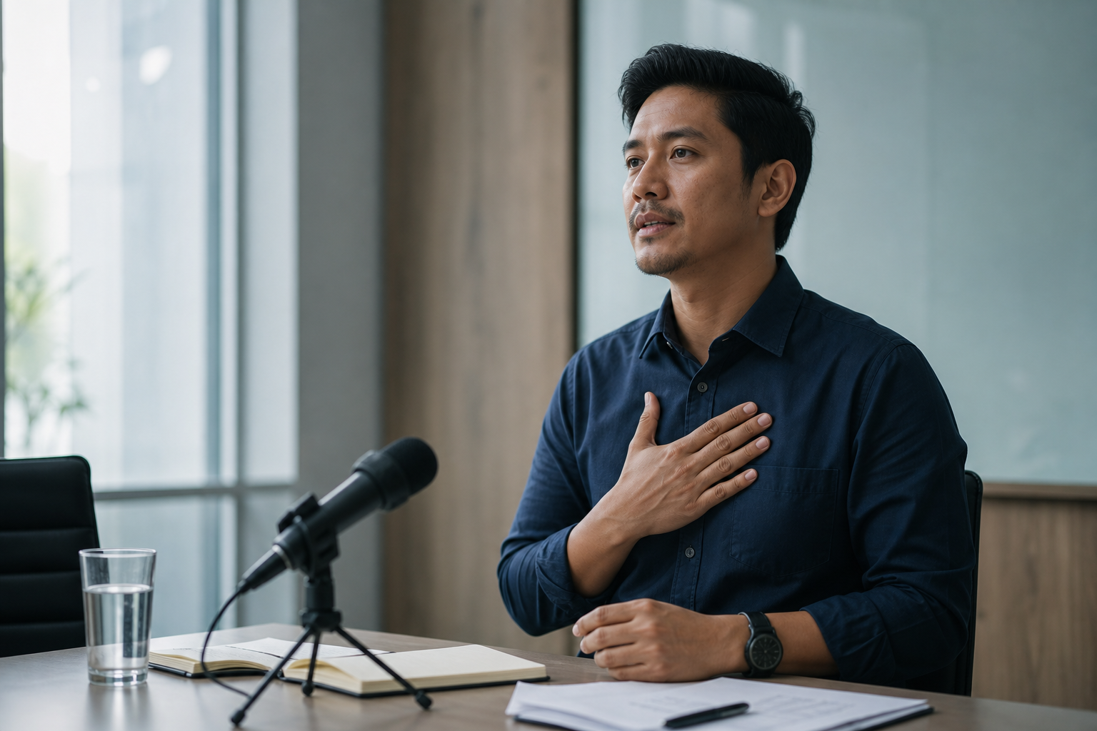 Berlatih mengatasi gugup sebelum presentasi